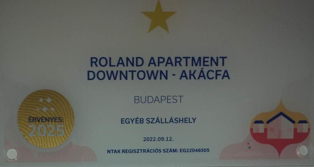 Roland Apartment Downtown - Akacfa Budapesta Exterior foto